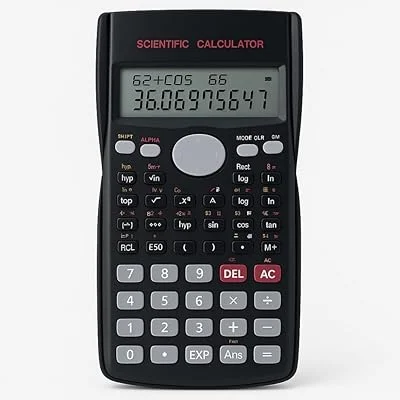 Calculadora Científica 240 Funções com Capa Protetora – Display Duplo 10+2 Dígitos, Calculadora para Faculdade, Engenhari...
