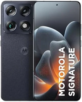 Smartphone Motorola Signature 5G - 512GB 24GB (12GB RAM + 12GB RAM Boost), 3 cameras 50MP Sony Lytia e Zoom 100x, Tela 1.5K extreme Amoled 165hz - Preto