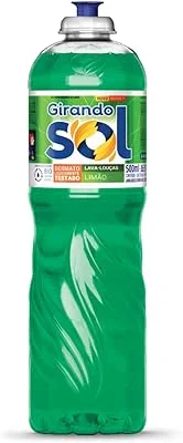 Anúncio patrocinado – Detergente Lava-Louças Limão Girando Sol 500Ml, Detergente Líquido Para Lavar Louças, Verde, Contém ...