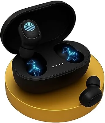 Fone de Ouvido Bluetooth Sem Fio 5.0 TWS Wireless Compatível com IOS Iphone e Android Redução de Ruído Toque Inteligente R...