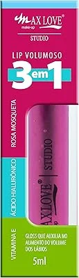 Anúncio patrocinado – Max Love Lip Volumoso 3 em 1 - Gloss Labial Efeito Plumping, Alto Brilho, Batom, Maquiagem - Cor 308