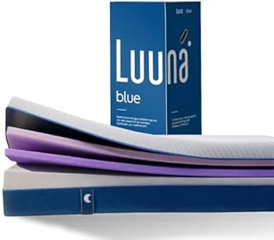 Colchão Casal Luuna Blue, Garantia 10 Anos, Firme Confortável, Bloqueio de Movimentos - 138x188cm