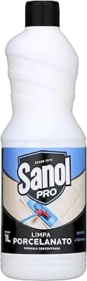 Limpa Porcelanato, Sanol Pró, 1 Litro, Branco