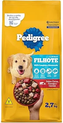 PEDIGREE Ração Carne Frango e Cereais Cães Filhotes 2,7 kg