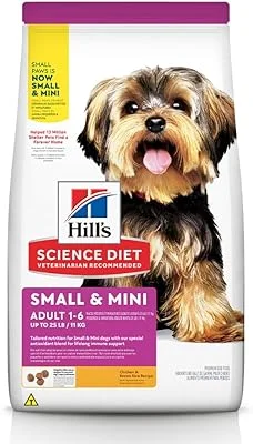 Hill's Science Diet, Ração, Cães Adultos, Pequenos e Mini, Frango, 2,04 kg