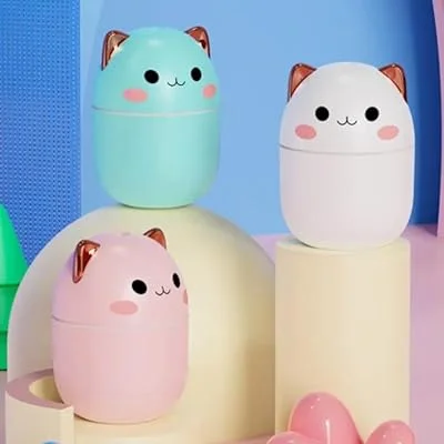 Anúncio patrocinado – Umidificador de Ar Portátil Kawaii, Difusor Aromático em Formato de Gato, Luz LED Noturna, USB, Disp...
