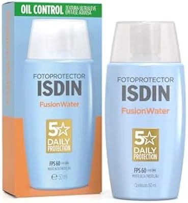 ISDIN Protetor Solar Facial Fusion Water 5 Stars Sem Cor FPS 60-50ml