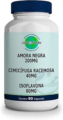 Amora Negra 200Mg + Cimicífuga Racemosa 40Mg + Isoflavona 80Mg - 90 Cápsulas
