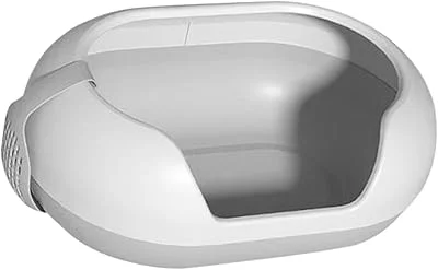 Anúncio patrocinado – Stgfyxgs Caixa de areia para gatos, modelo bedpan, para uso interno, com laterais altas e grande cap...