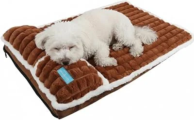 Cama Colchão Ortopédica para Pet Cães Confortável Confort Antiderrapante 75x45cm - Duke & Dixie (Marrom)