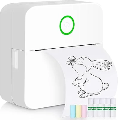Anúncio patrocinado – Etiquetadora, Mini Impressora Térmica Bluetooth Portátil, Rotuladora de Etiquetas Adesivas para Cas...