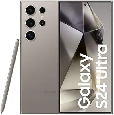 Smartphone Samsung Galaxy S24 Ultra, Galaxy AI, Selfie de 12MP, Tela de 6.8" 1-120Hz, 256GB, 12GB RAM - Titânio Cinza