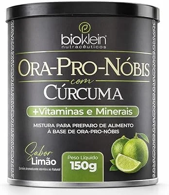 Ora Pro Nóbis com Cúrcuma 150g Sabor Limão Mais Vitaminas e Minerais Bioklein