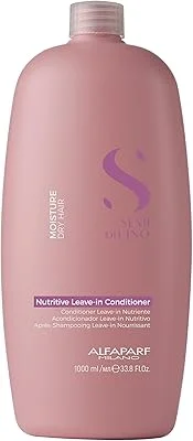 Alfaparf Milano Semi Di Lino Moisture, Leave-in Condicionador Profissional Nutritivo para Cabelos Secos, Hidrata, Nutre e Amacia 1L