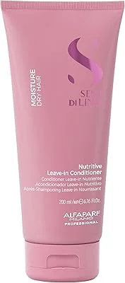 Alfaparf Milano Semi Di Lino Moisture Nutritive Leave-in Condicionador Sem Sulfato para Cabelos Secos - Qualidade Profissional de Salon - Sem SLS, Parabenos e Parafina - Seguro em