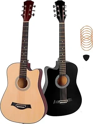 HOLTTER Violão Clássico Acústico para Iniciantes Destros Seis Cordas de Aço Acabamento Fosco Violão Tradicional Seis Corda...