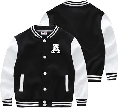 Jaqueta College Americana Infantil letra A bordada