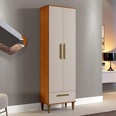 MadeiraMadeira Armário Multiuso 2 Portas 1 Gavetas Nature/Off White