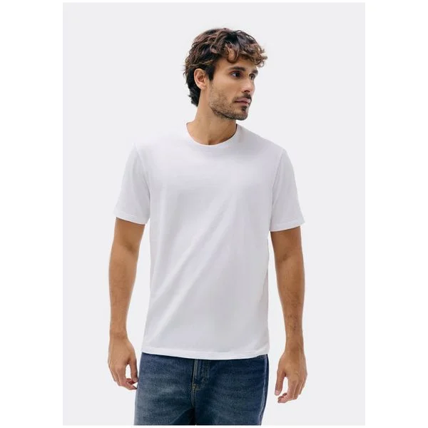Camiseta Básica Masculina Manga Curta em Malha H+ - Branco por R$31,99 na Hering (60% OFF)