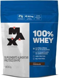 100% Whey Refil 900 g (Chocolate) - Max Titanium
