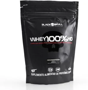 Whey 100% HD Refil 900 g (Baunilha) - Black Skull