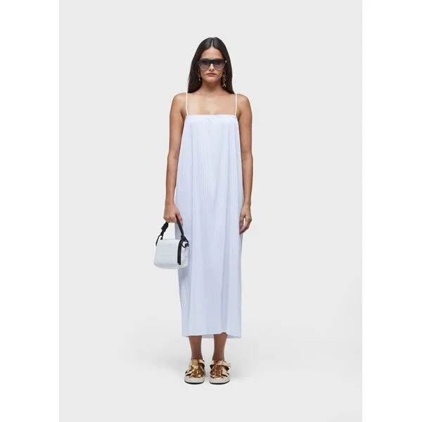 Vestido alças plissado por R$347,00 na Osklen (77% OFF)