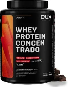 Whey Protein Concentrado Pote 900 g (Chocolate) - Dux Human Health