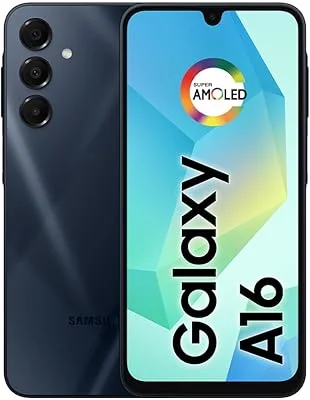 Samsung Celular Galaxy A16, 128GB + 4GB RAM, Câmera de até 50MP, Tela 6.7", NFC, IP54, Bateria 5000 mAh (Preto)