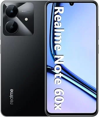 Smartphone Realme Note 60x RMX3938 3 GB de RAM/ 64 GB/Bateria de 5000mAh e tela de 6,74" 90Hz HD/Midnight Black (Preto)