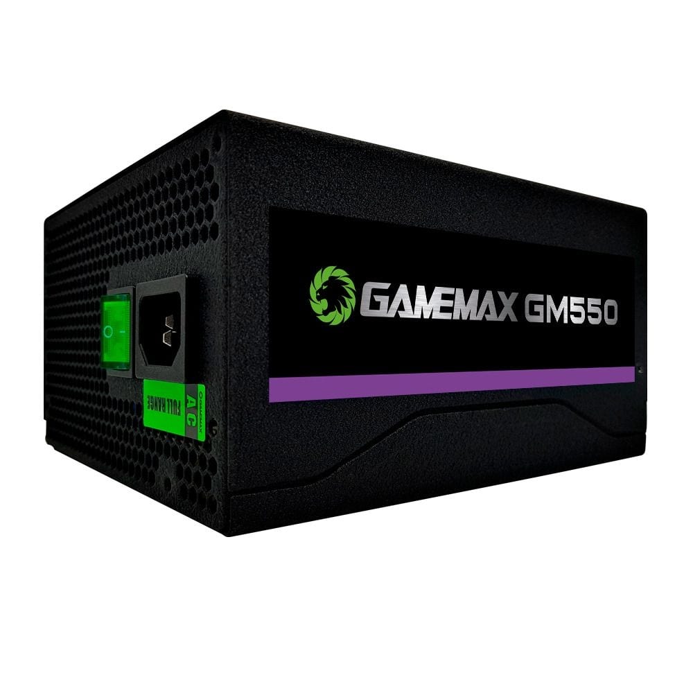 Fonte De Alimentacao Preta 550w Gamemax Gm550 80 Plus Bronze