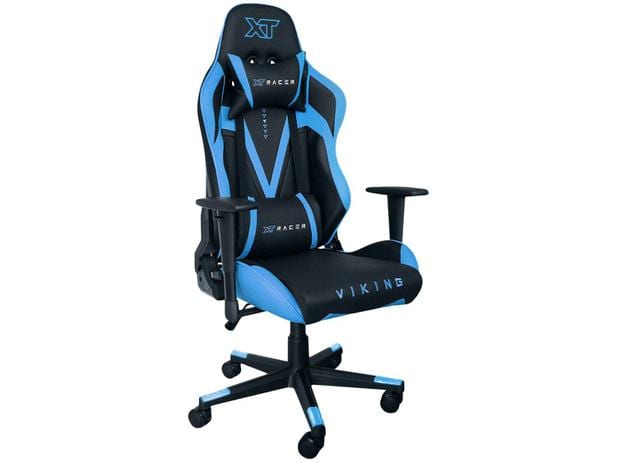 Cadeira Gamer XT Racer Reclinável Preto e Azul – Viking Series XTR-012