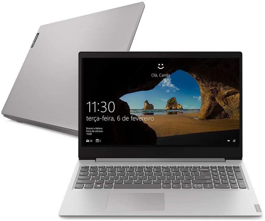 Notebook Lenovo Ultrafino ideapad S145 Ryzen 7 – 8GB 256GB SSD Windows 10 15.6″ Full HD Dolby Audio Design Leve e Compacto, Prata