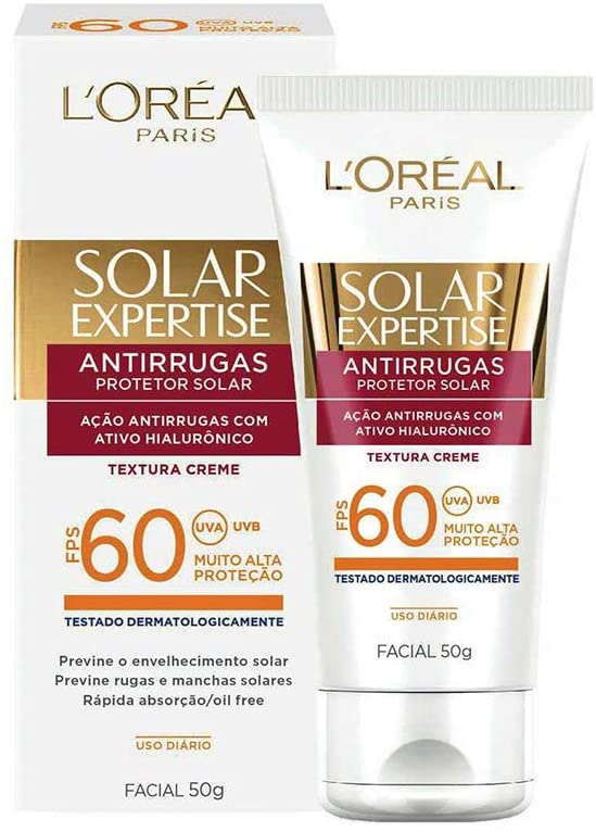 Protetor Solar Facial FPS 60 50g, L’Oréal Paris