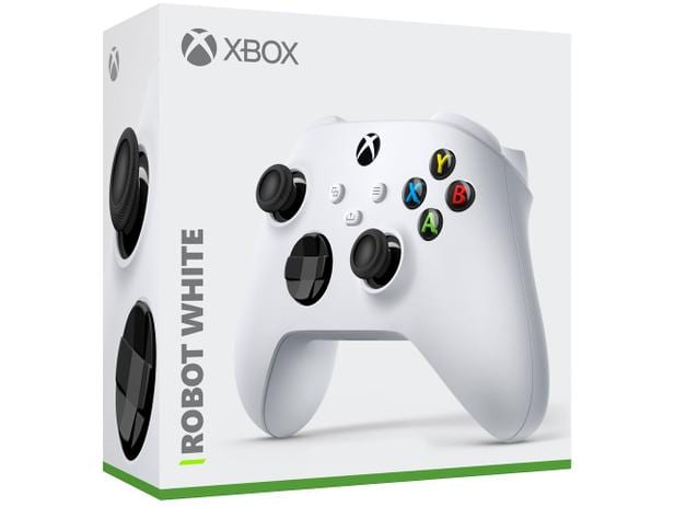 Controle para Xbox Series X Xbox Series S – Xbox One X sem Fio Robot White Branco