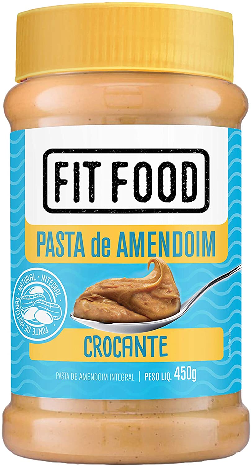 Pasta de Amendoim Crocante Fit Food 450g
