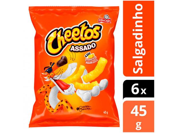 Kit Salgadinho Lua Parmesão 45g Cheetos – 6 Unidades