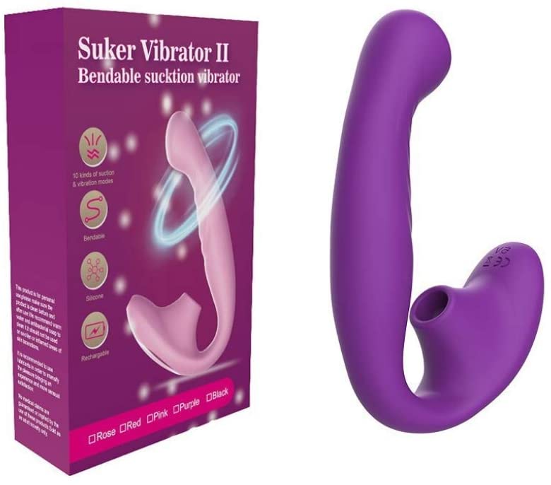 Vibrador Sucção Clitóris Estimulação Feminino Brinquedos Erótico (Roxo)