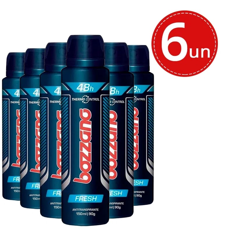 Kit Desodorante Aerosol Bozzano Fresh 90g – 6 Unidades
