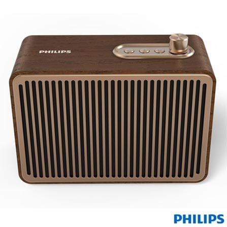 Caixa de Som Bluetooth Philips Vintage com Potência de 10W – TAVS500/00