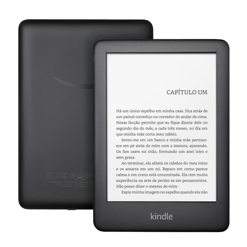 E-reader Amazon Kindle 10ª Geração Preto Tela de 6″ Wi-Fi 8GB de Memória Iluminação Embutida
