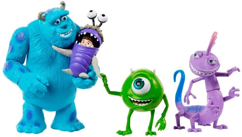 Figuras Disney Monstros SA, Sully, Mike, Boo e Randall, Multicolorido, GMD17, Mattel