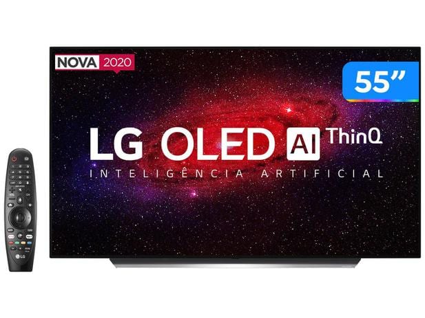 Smart TV 4K OLED IPS 55” LG OLED55CXPSA – Wi-Fi Bluetooth HDR Inteligência Artificial 4 HDMI