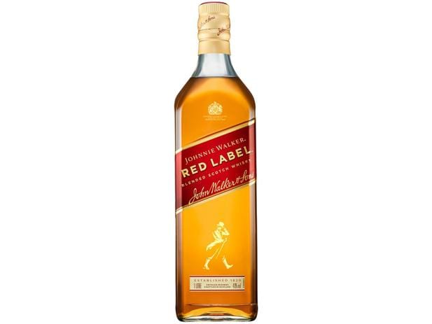 3 unidades | Whisky Johnnie Walker Red Label 1L | R$67,33 cada
