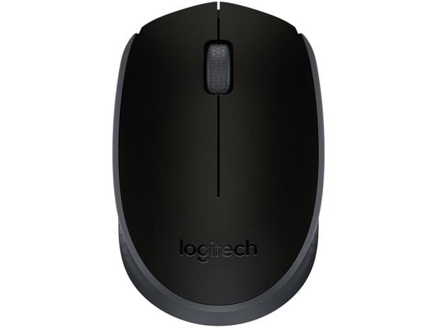 Mouse sem Fio Logitech Óptico 1000DPI 3 Botões – M170 Preto
