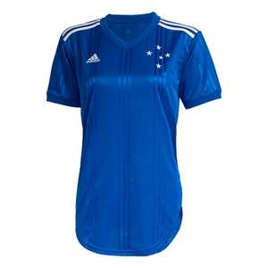 Camisa Cruzeiro I 20/21 s/nº Torcedor Adidas Feminina – Azul