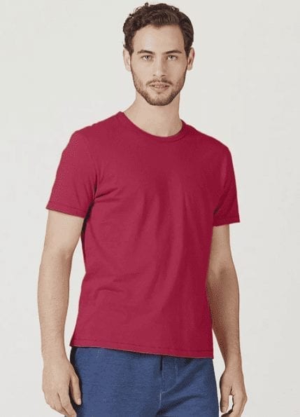 Camiseta Básica Masculina Slim Mangas Curtas – Vermelho