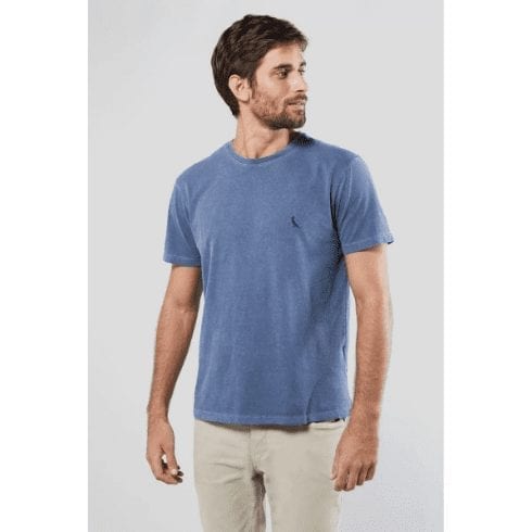 Camiseta Gota Pica-Pau Bordado Reserva Masculina – Azul