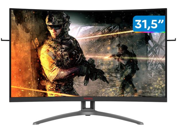 Monitor Gamer AOC Agon III AG323FCXE 31,5” LED – Curvo Widescreen Full HD HDMI VGA 1ms