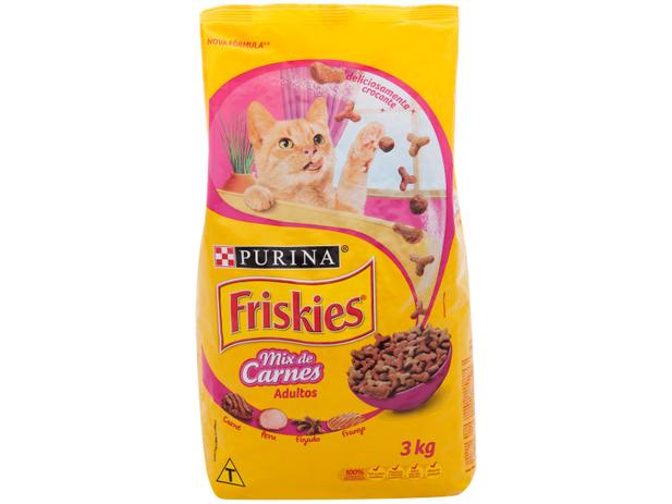 Ração Premium para Gato Friskies Adulto – Mix de Carnes 3kg
