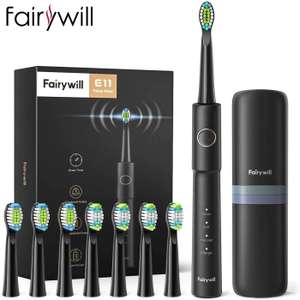 Escova de Dente Elétrica Fairywill Sonic E11 – 08 refis